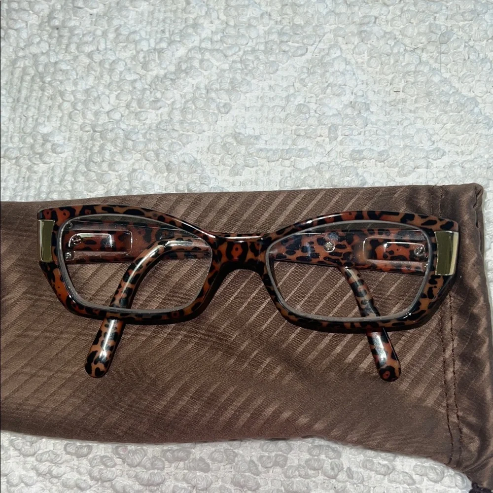 Tortoise Shell Eyeglasses with Case - Picture 1 of 2